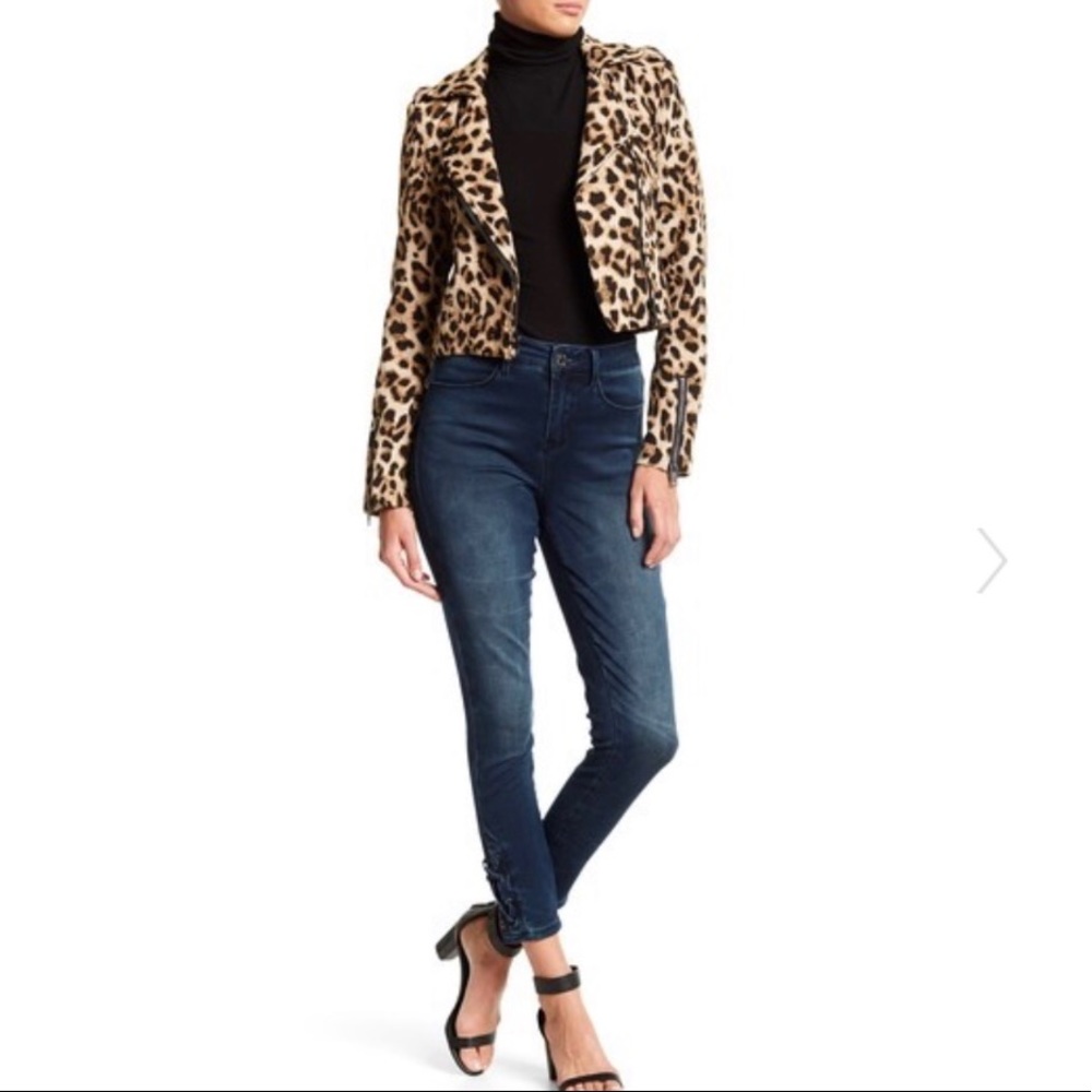 Seven7 Lace Up Crop Skinny Jeans